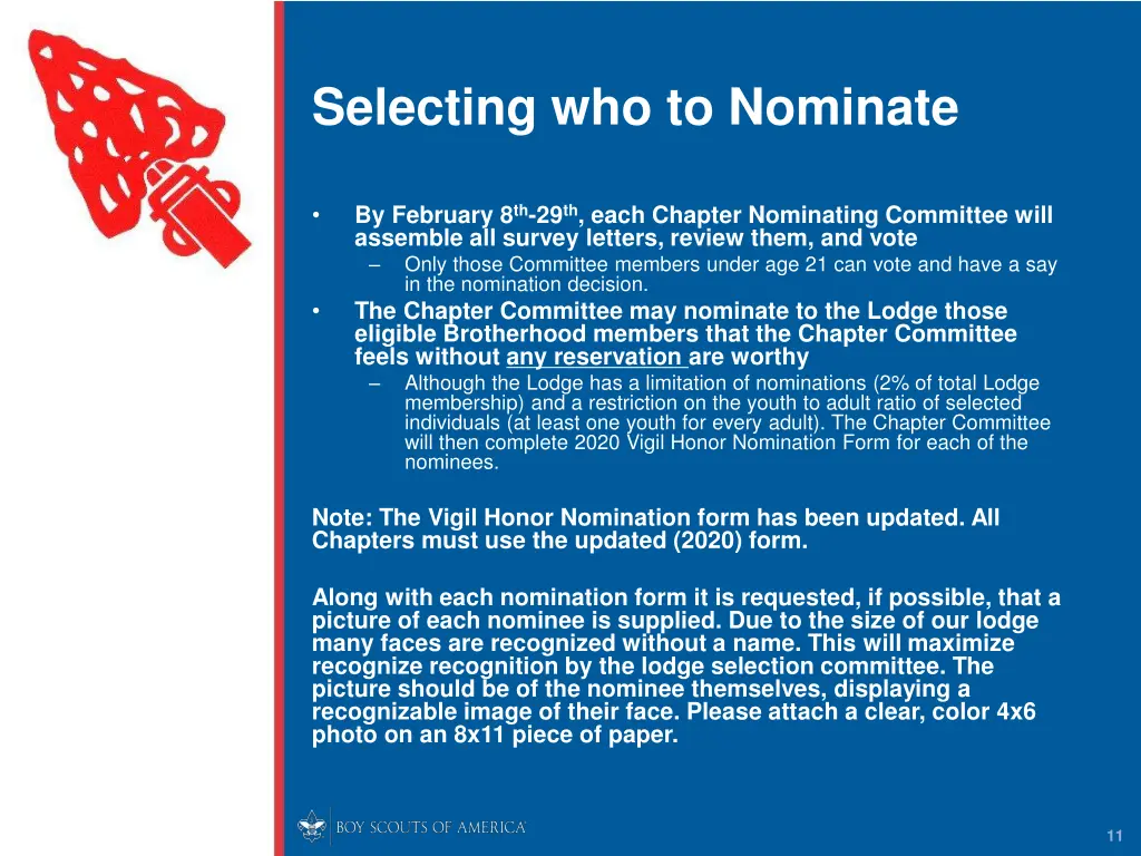 selecting who to nominate