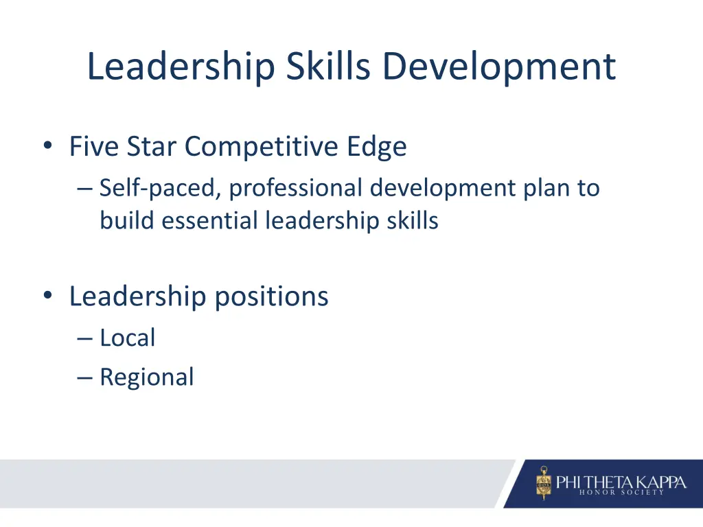 leadership skills development