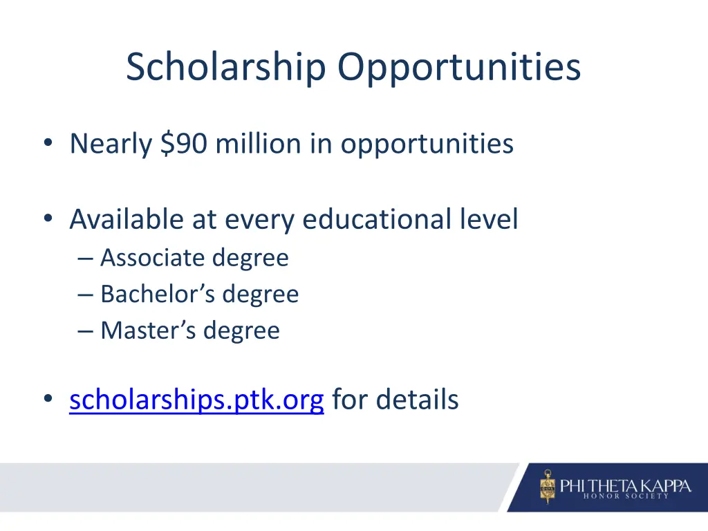 scholarship opportunities