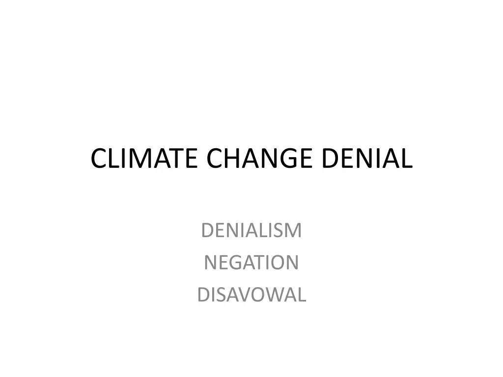 climate change denial