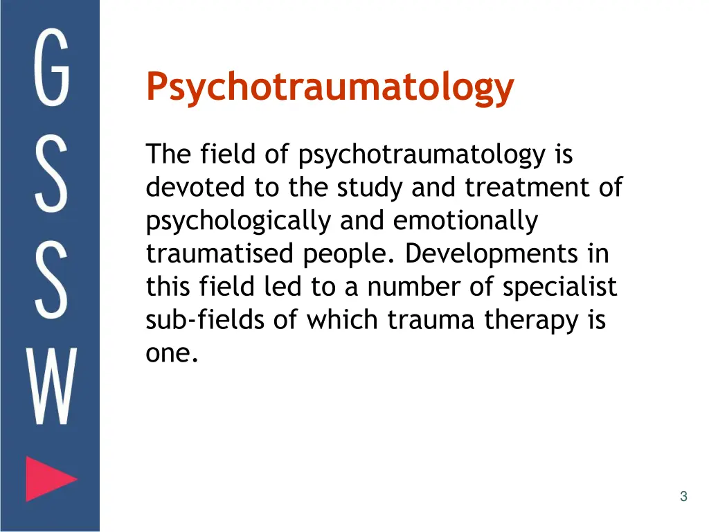 psychotraumatology