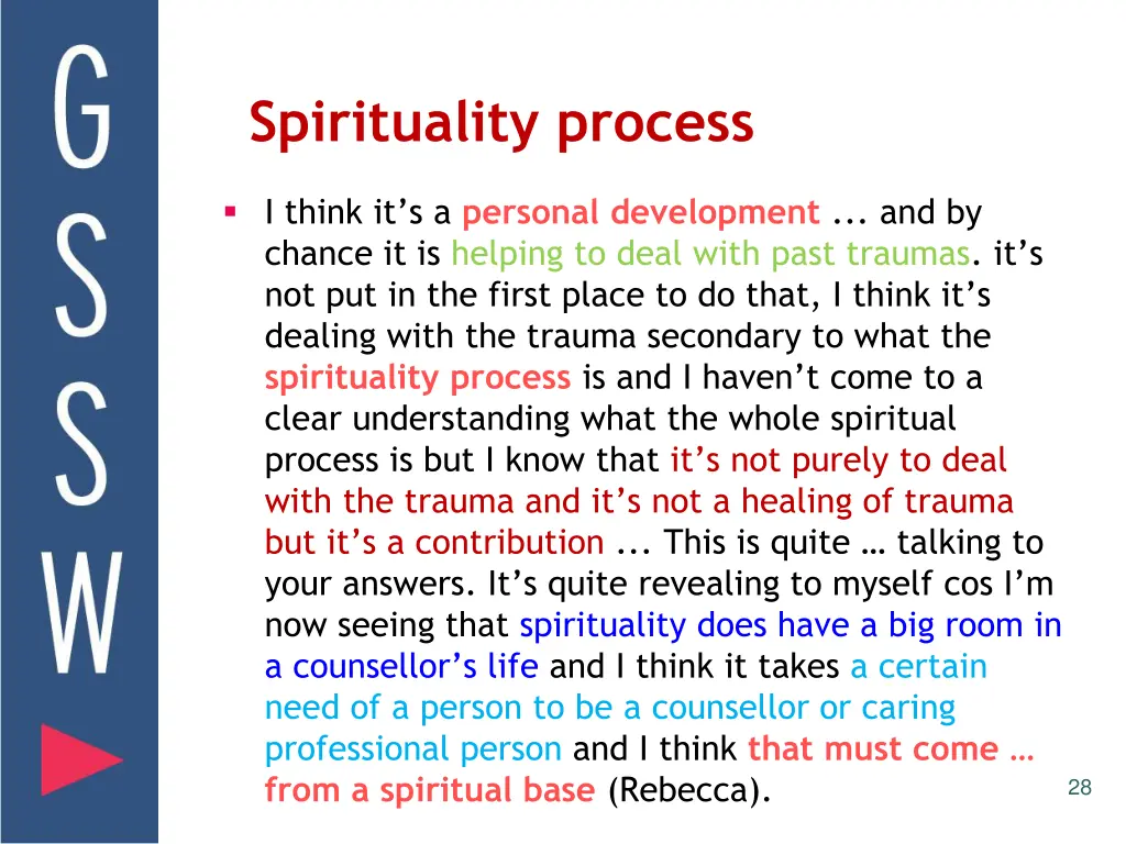 spirituality process