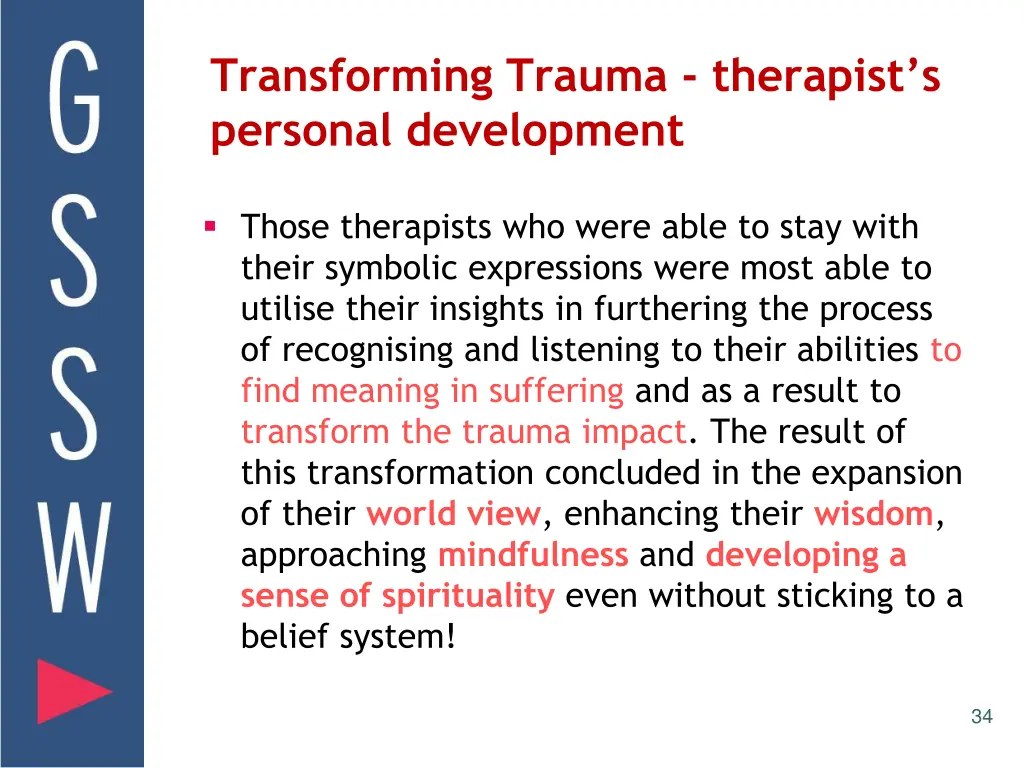 transforming trauma therapist s personal