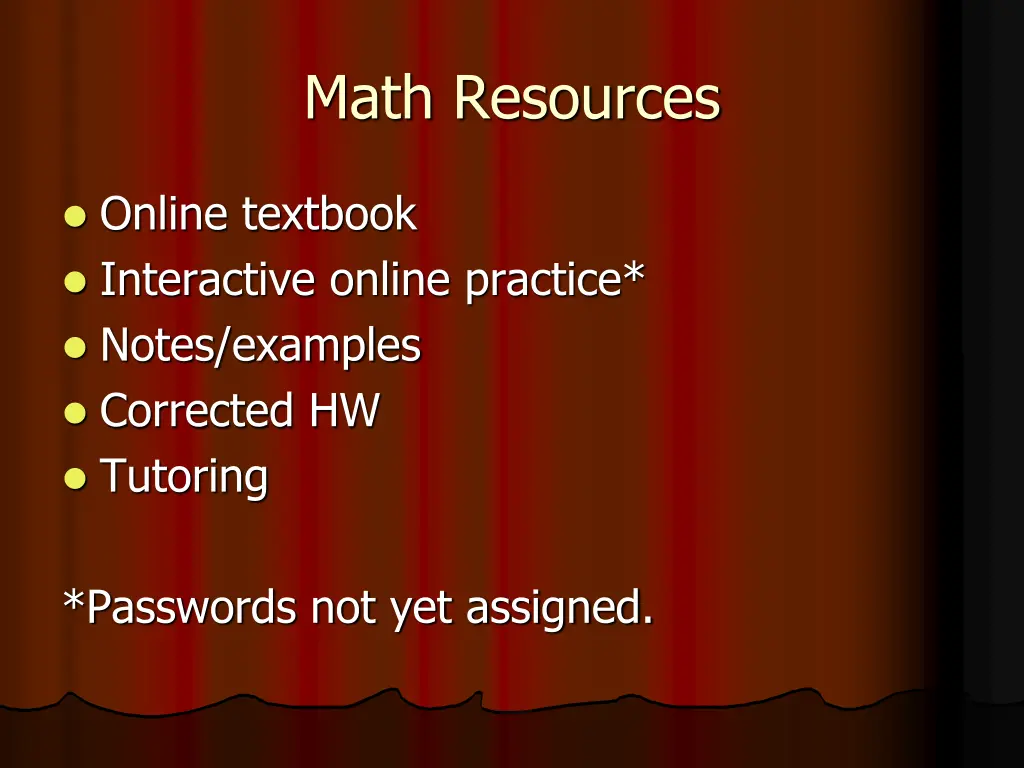 math resources