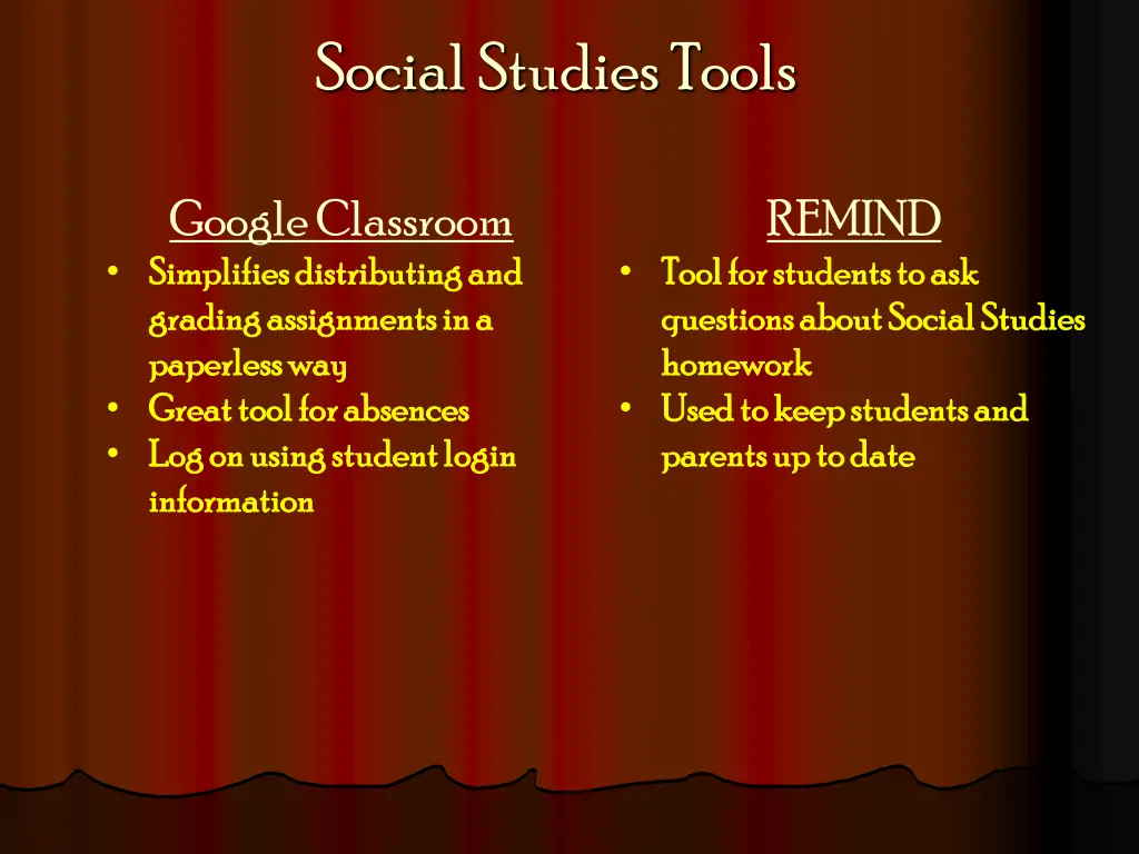 social studies tools