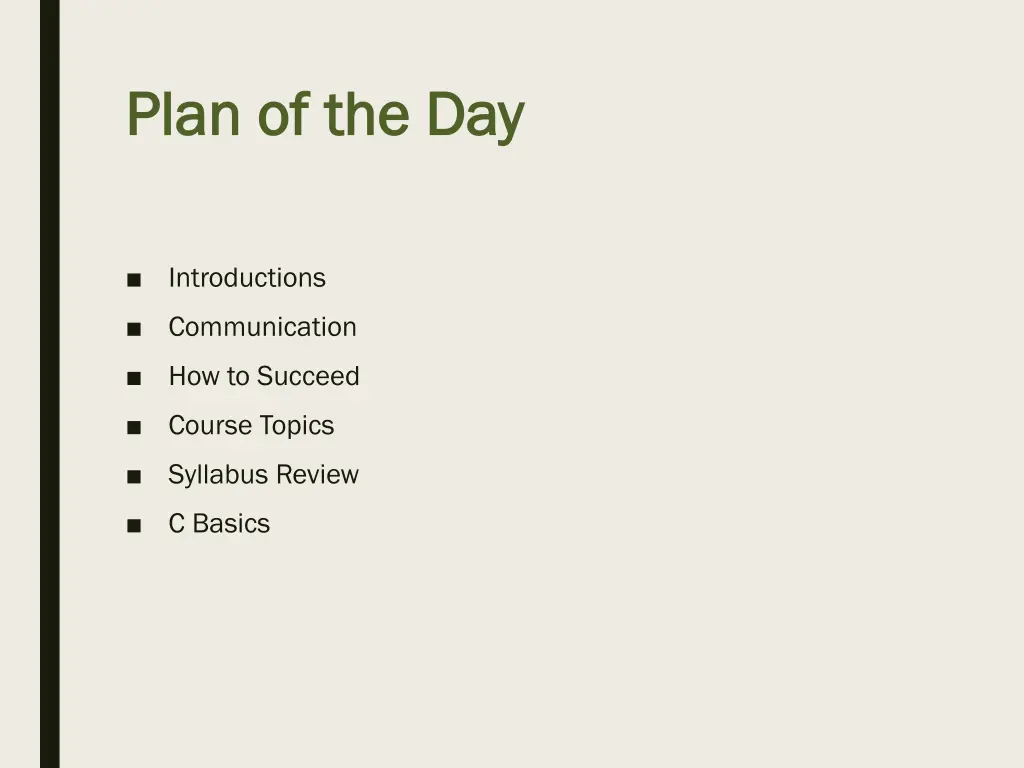 plan of the day plan of the day