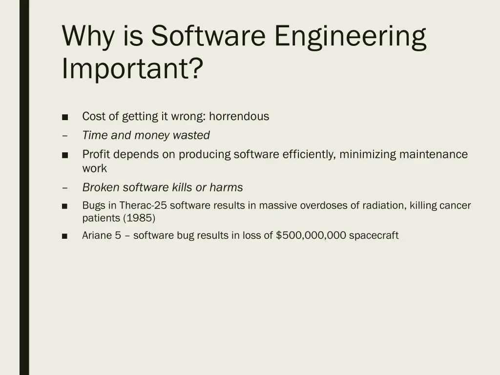 why is software engineering important