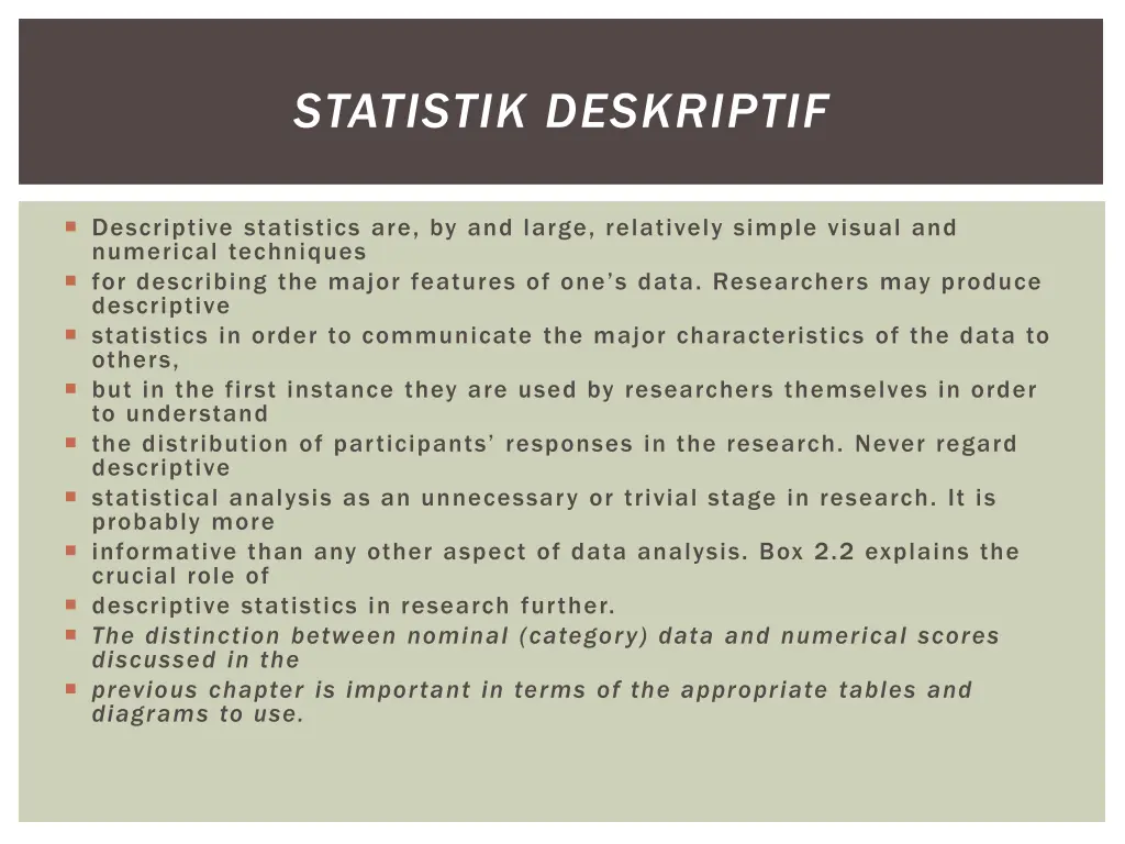 statistik deskriptif