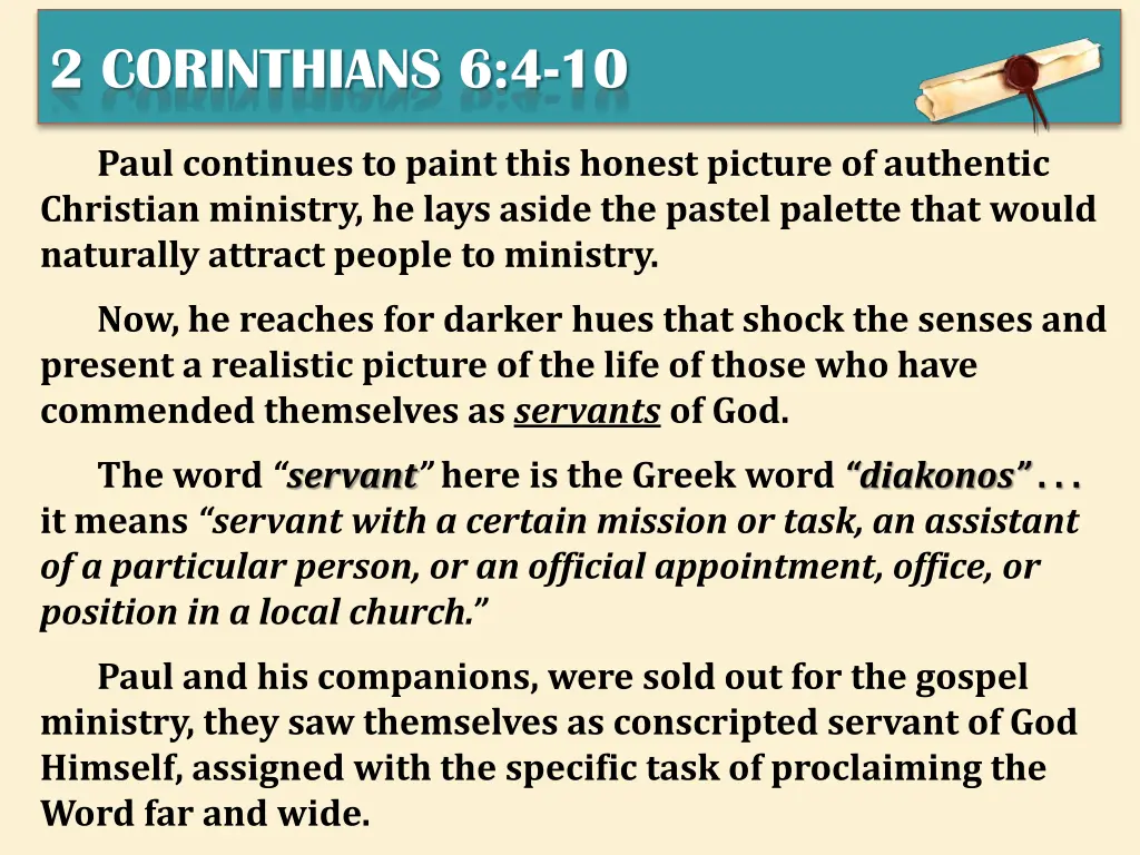 2 corinthians 6 4 10 1