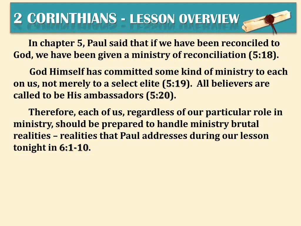 2 corinthians lesson overview 3