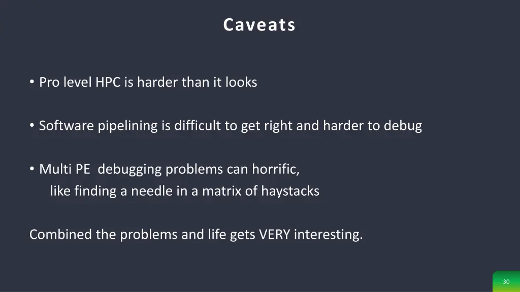 caveats