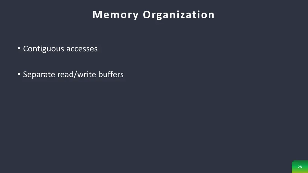 memory organization