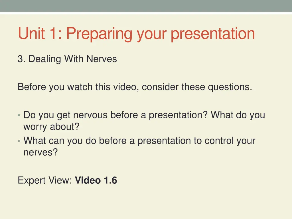 unit 1 preparing your presentation 5