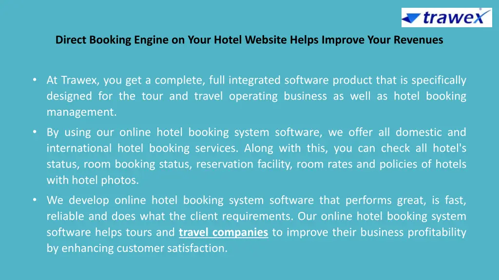 direct booking engine on your hotel website helps