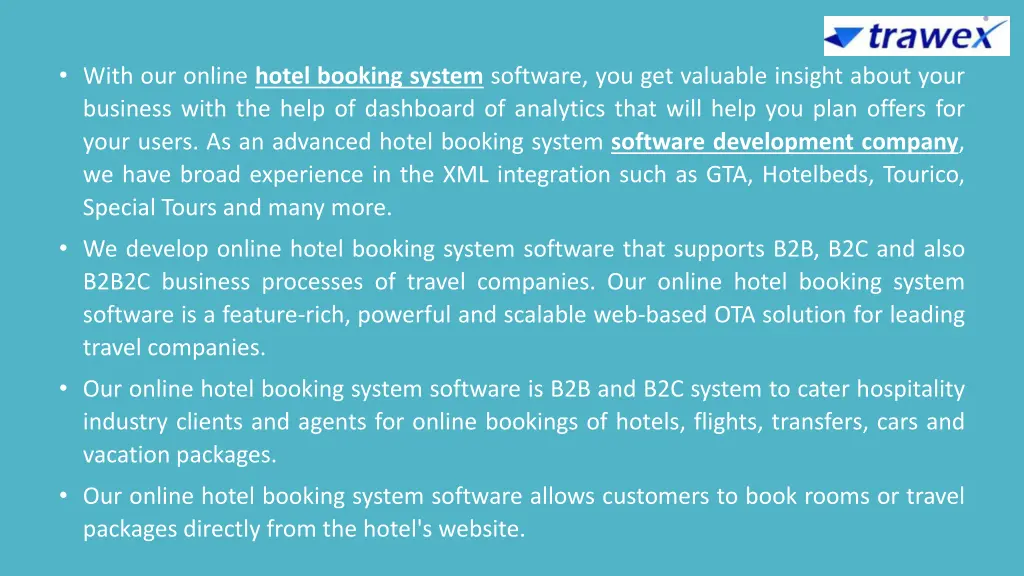 with our online hotel booking system software