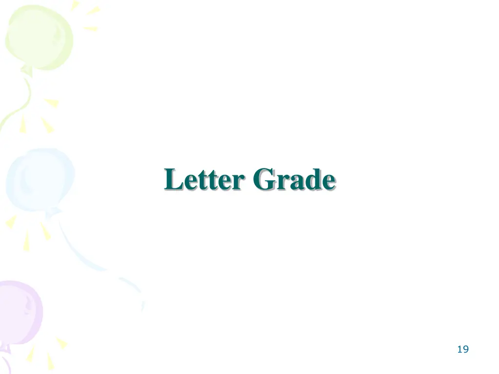 letter grade