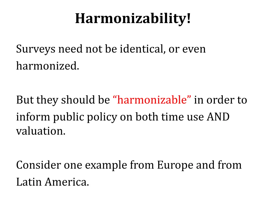 harmonizability