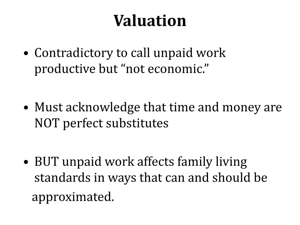 valuation