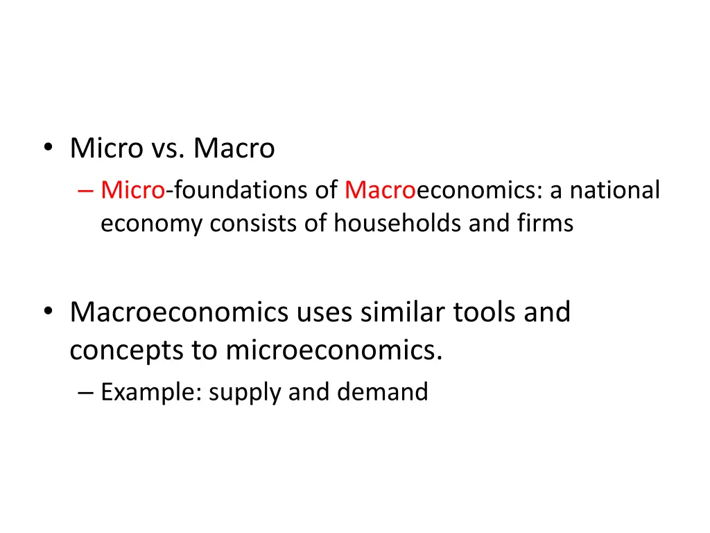 micro vs macro micro foundations