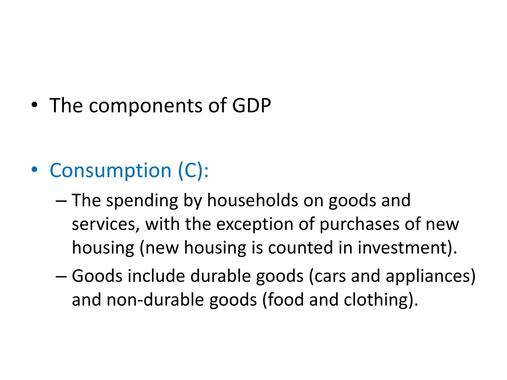 the components of gdp