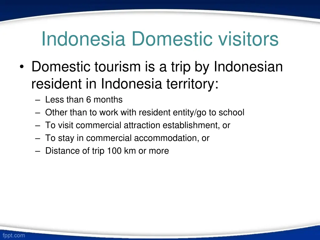 indonesia domestic visitors