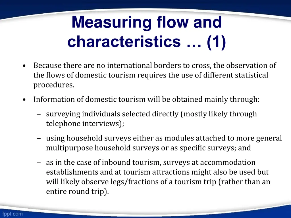 measuring flow and characteristics 1