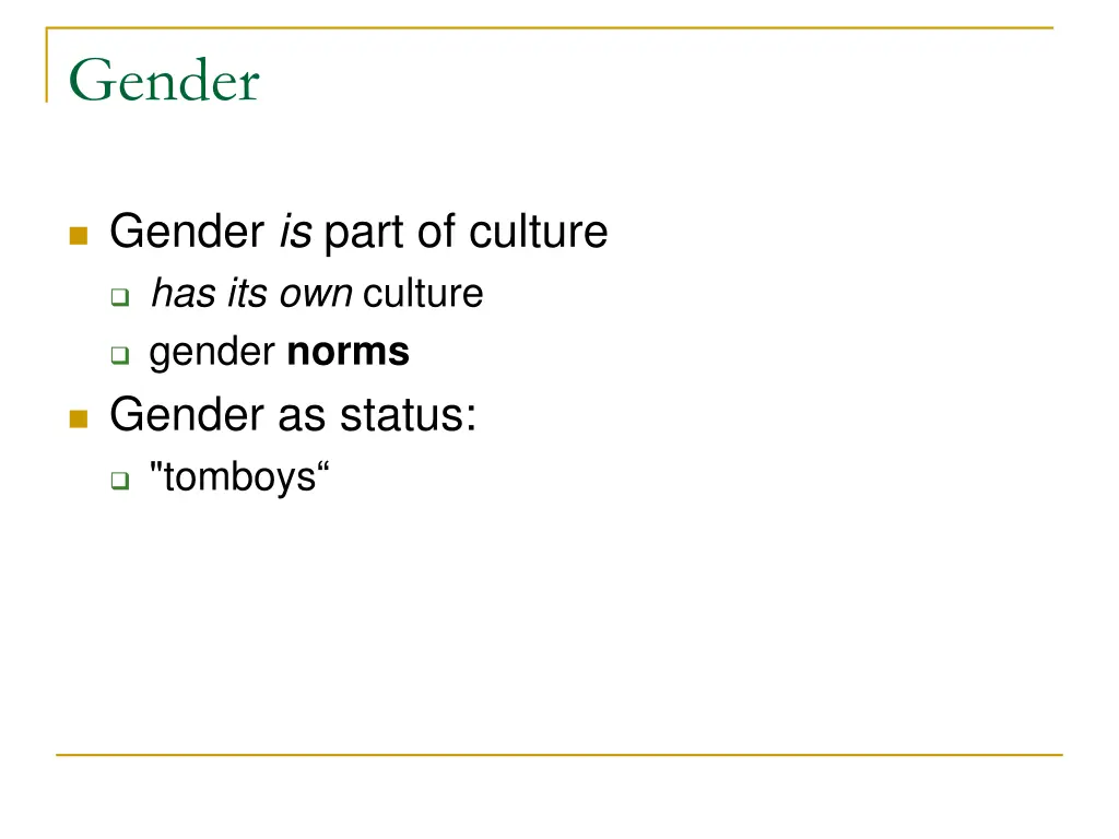 gender