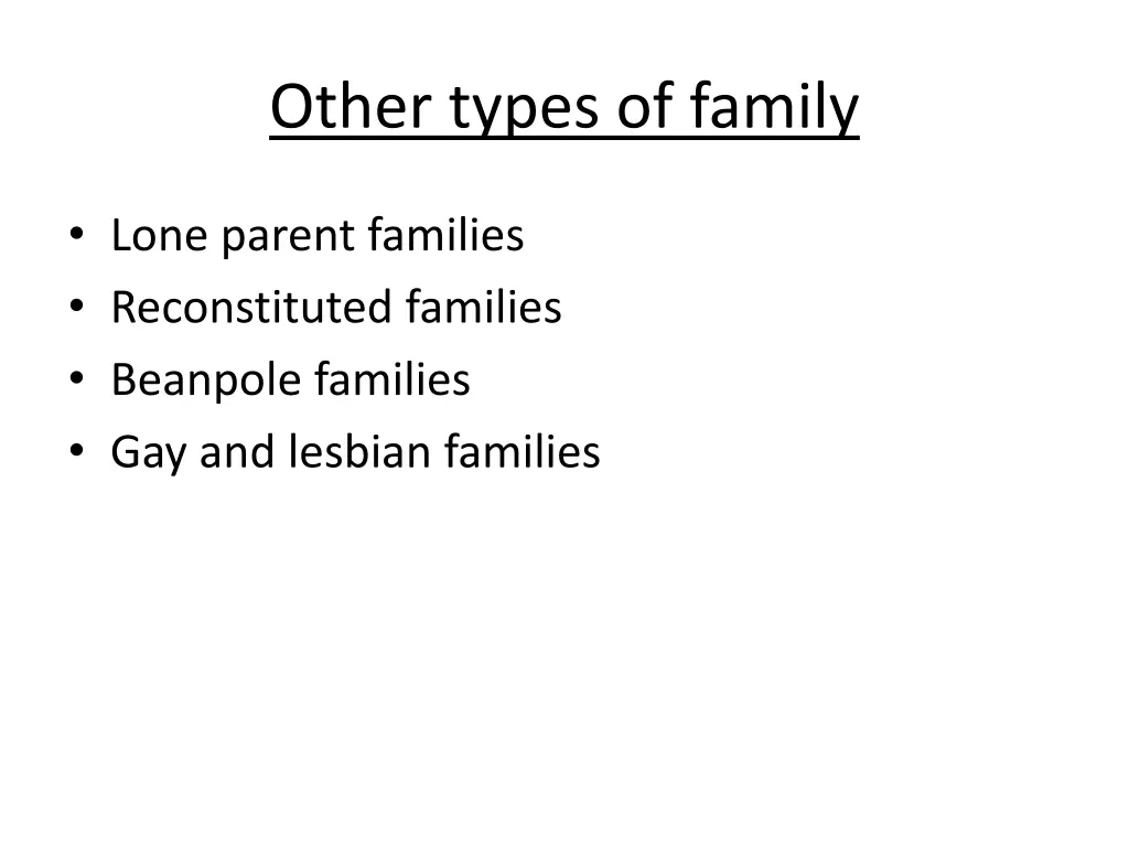 other types of family