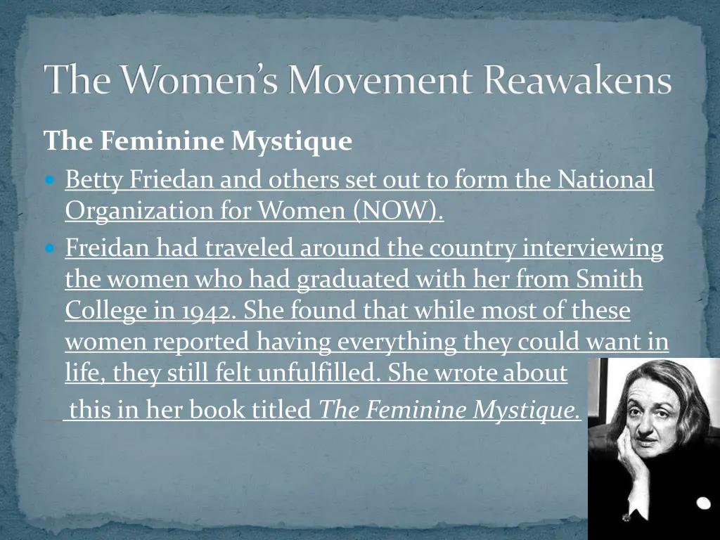 the women s movement reawakens 1