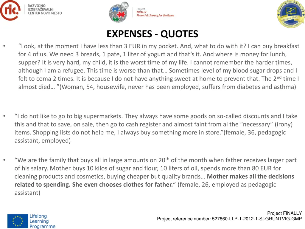 expenses quotes