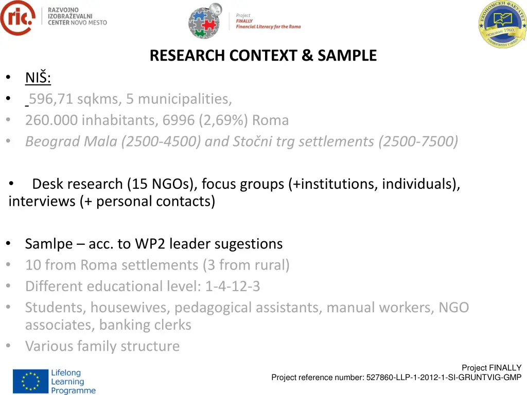 research context sample