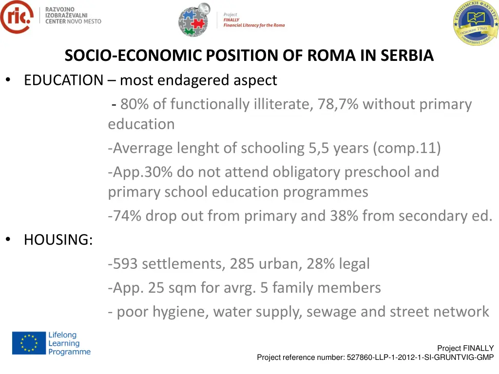 socio economic position of roma in serbia