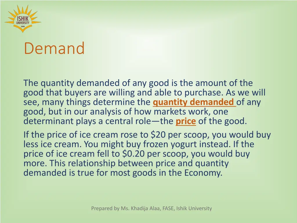 demand