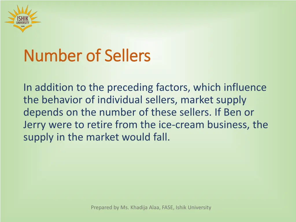 number of sellers number of sellers