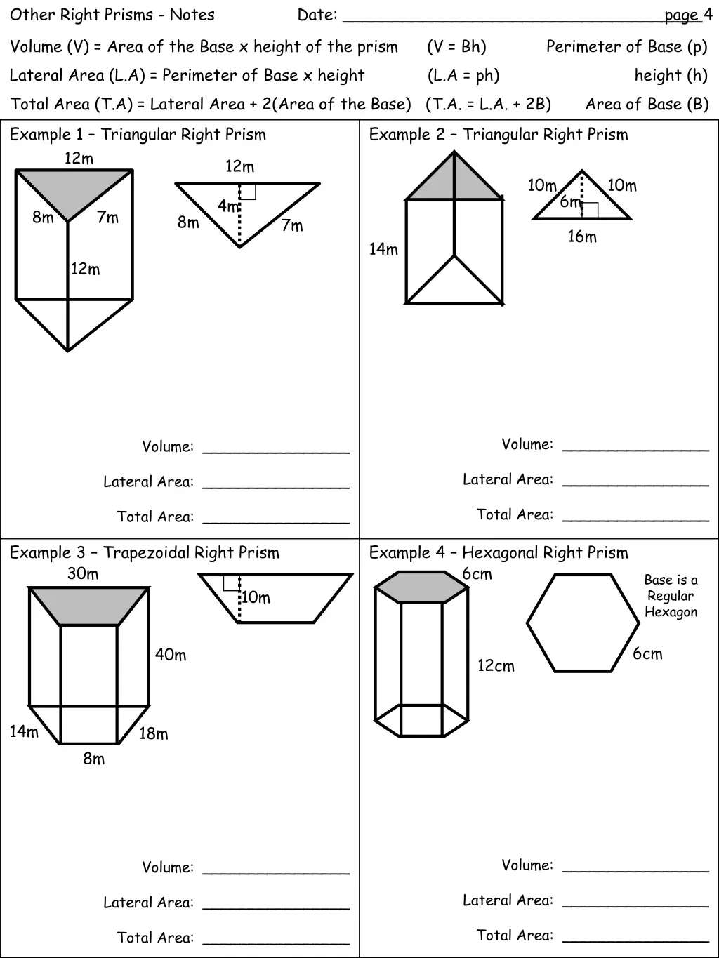 other right prisms notes