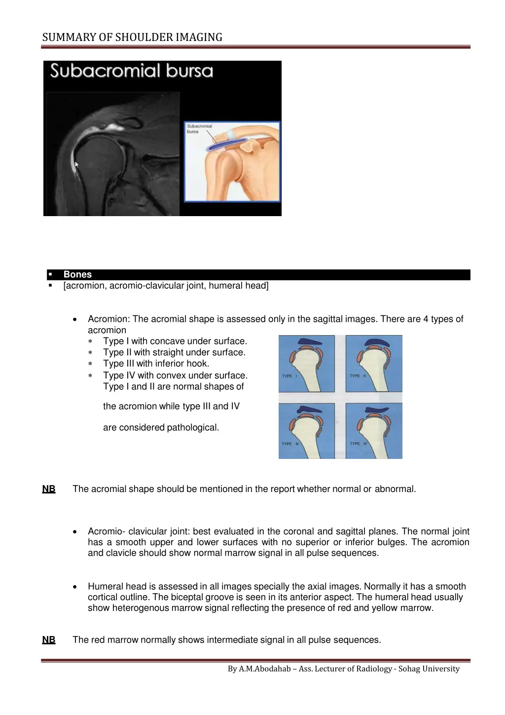 summary of shoulderimaging 6