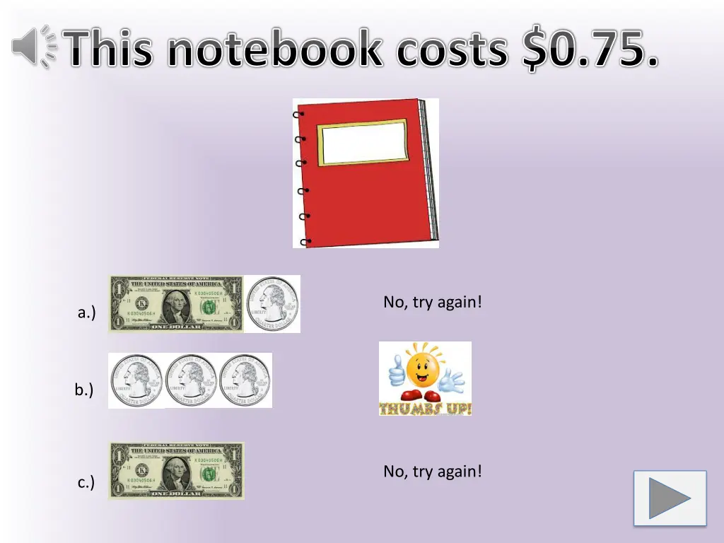 this notebook costs 0 75