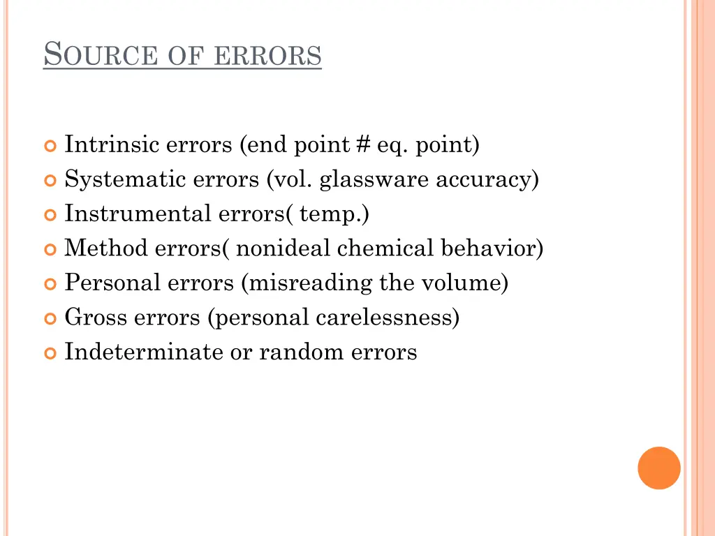 s ource of errors