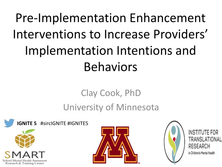 pre implementation enhancement interventions