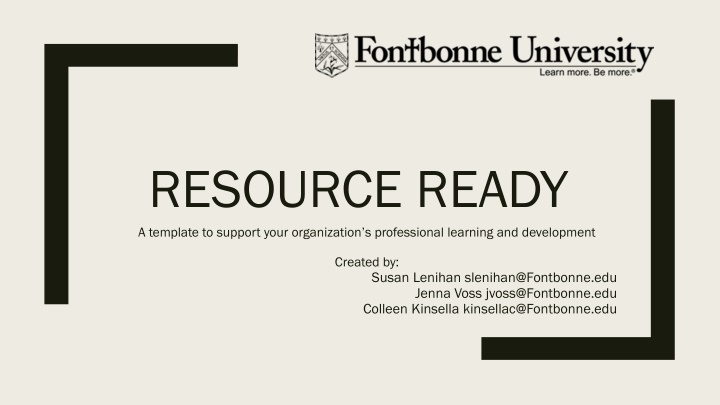 resource ready a template to support your