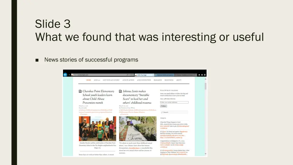 slide 3 what we found that was interesting