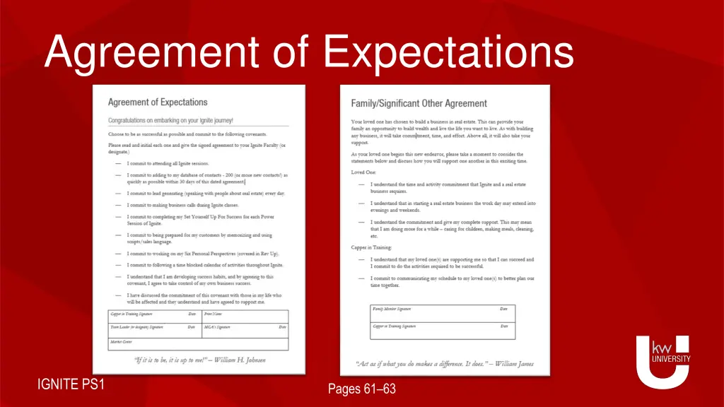 agreement of expectations