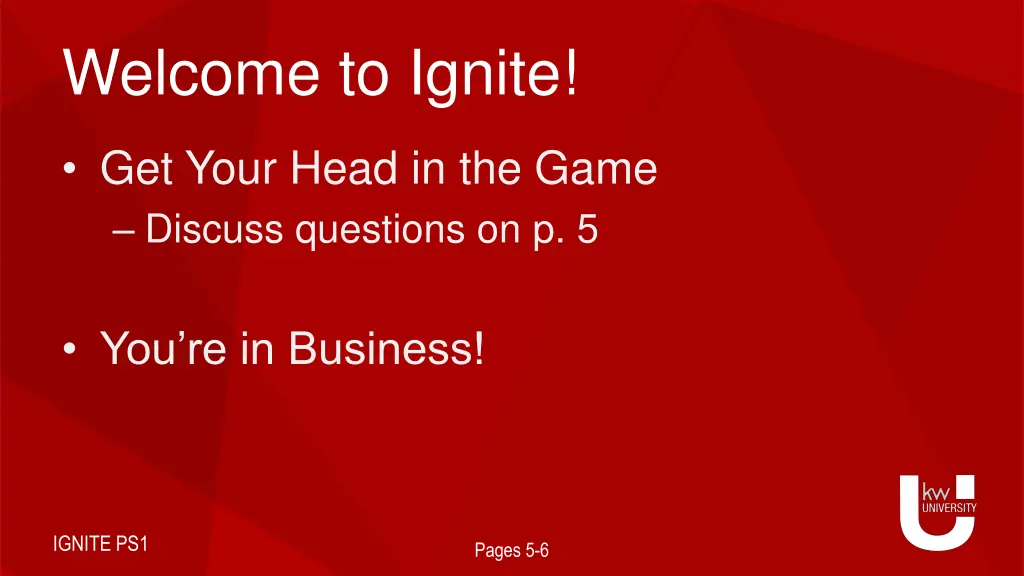 welcome to ignite