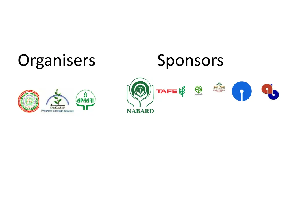 organisers sponsors