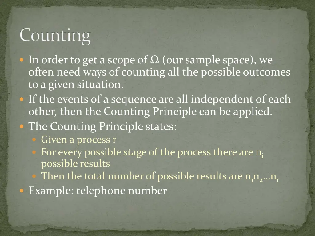 counting