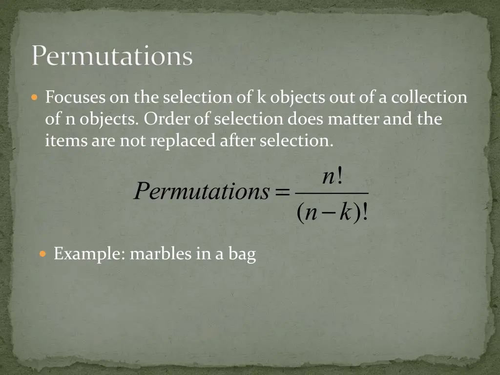 permutations