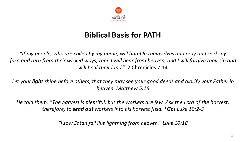 biblical basis for path