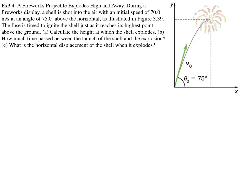 ex3 4 a fireworks projectile explodes high