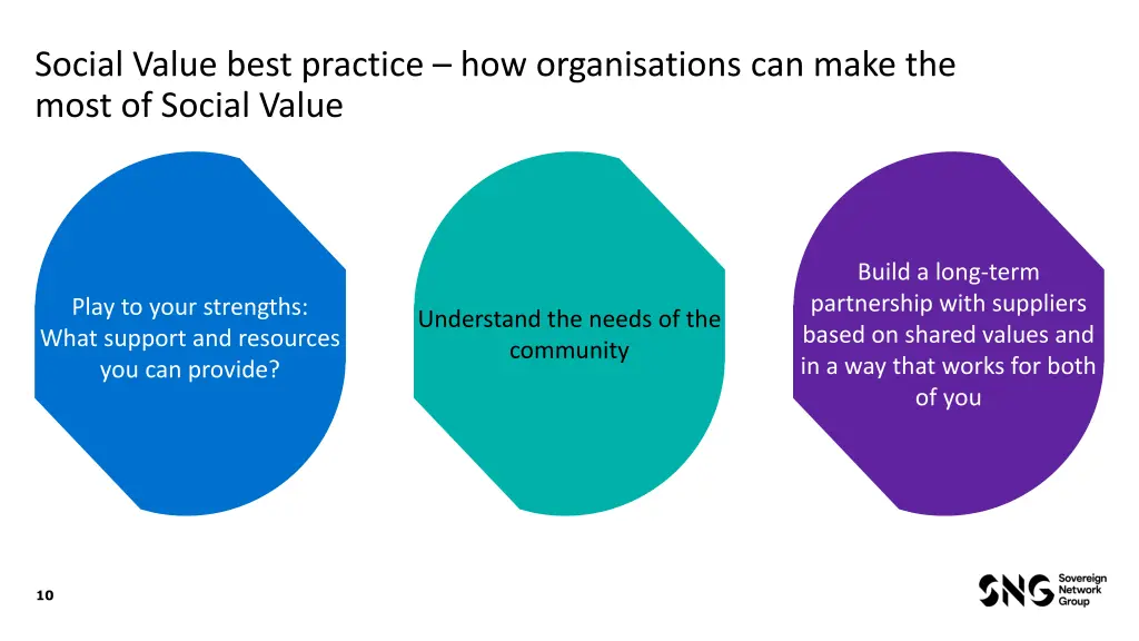 social value best practice how organisations