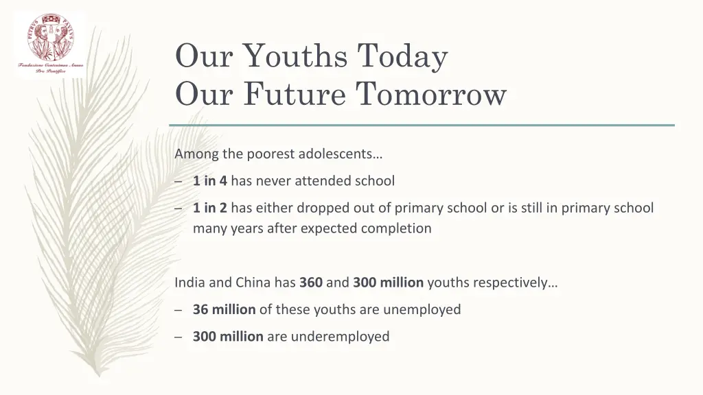 our youths today our future tomorrow